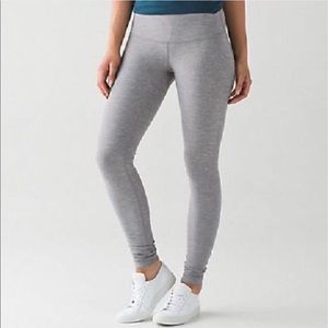 Lululemon Grey Wunder Under Leggings
